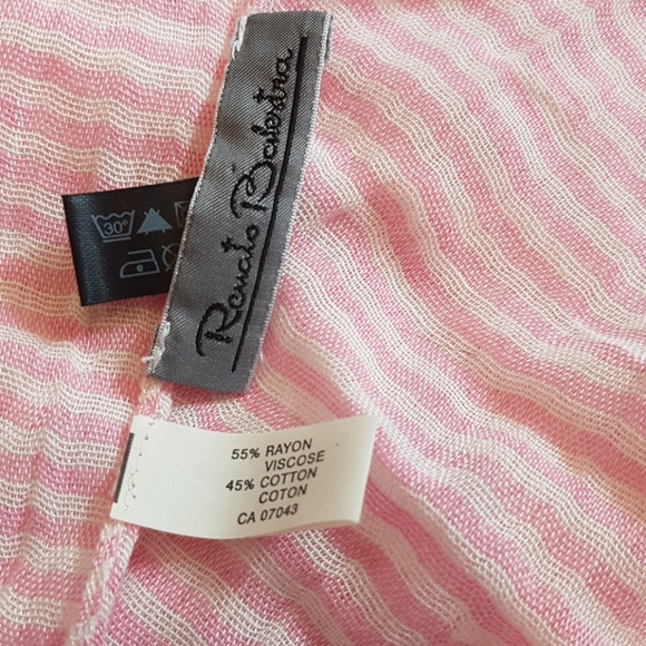 Striped cotton scarf * 3 for 15 - Picture 5 of 5